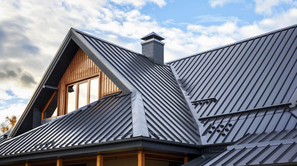 Menderes EPDM Kauçuk Çatı – antrasit kenet sistem metal çatıyla kaplanmış müstakil ev Menderes EPDM Kauçuk Çatı – antrasit kenet sistem metal çatıyla kaplanmış müstakil ev
